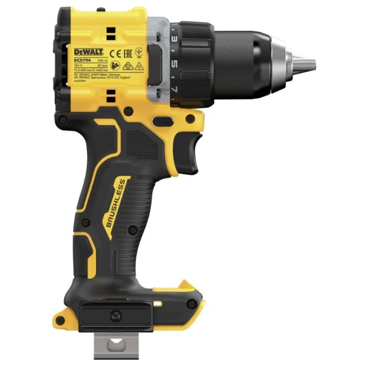 Détail du mandrin auto-serrant 1,5-13 mm DCD794NT-XJ