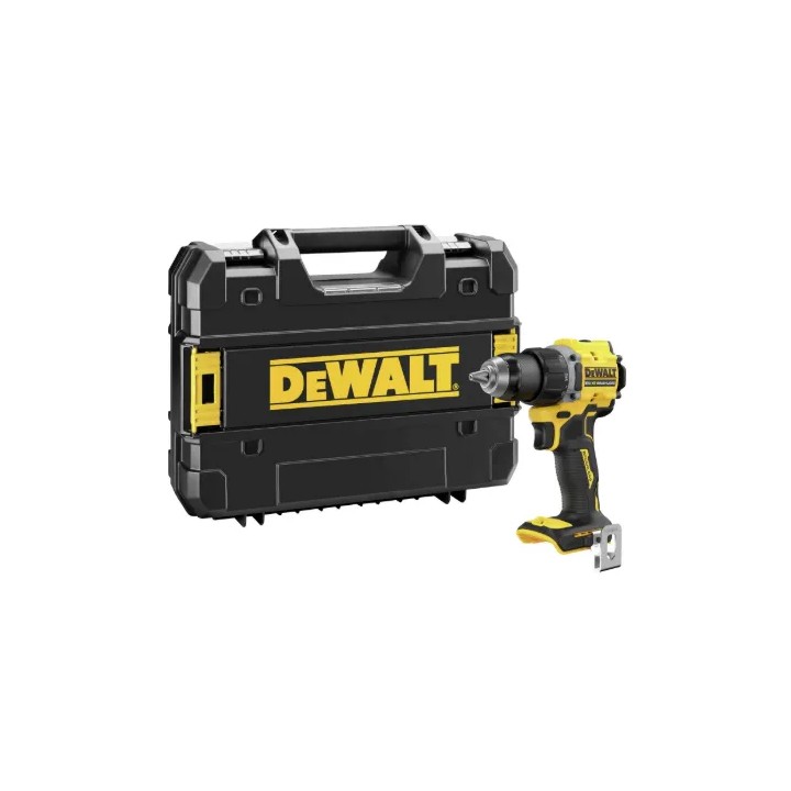DEWALT DCD794NT-XJ senza batteria posizionato su sfondo neutro