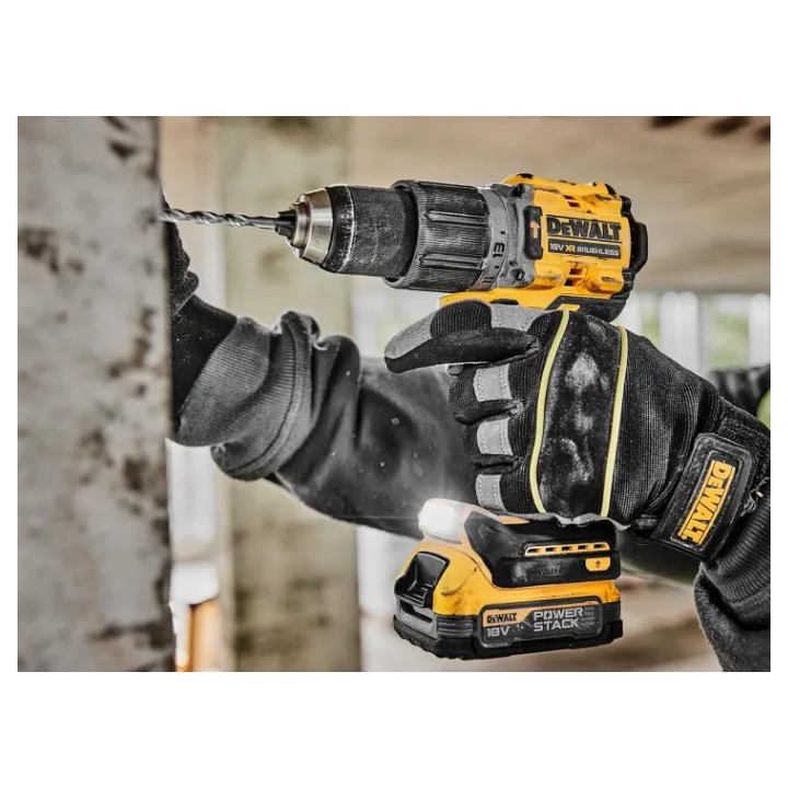 DEWALT DCD805NT-XJ dettaglio mandrino 1/2 pollice e impugnatura