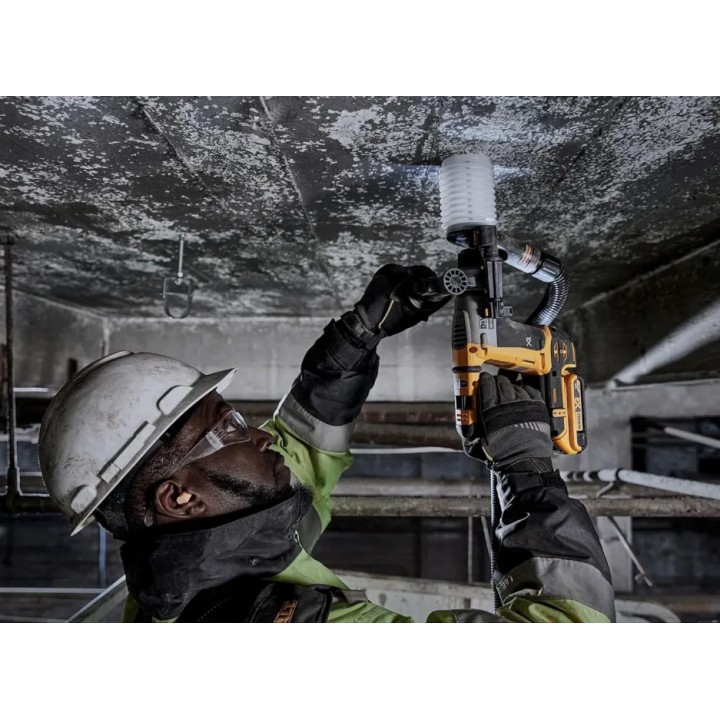 DEWALT DCH172NT-XJ dettaglio attacco SDS‑Plus e corpo metallico