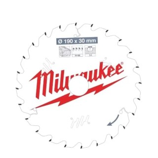 Lame de scie circulaire Milwaukee 190x30x1,6x24