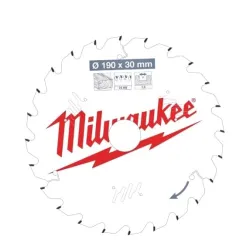 Lame de scie circulaire Milwaukee 190x30x1,6x24