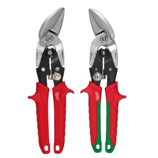 Set 2 cesoie offset per lamiera MILWAUKEE con impugnature ergonomiche