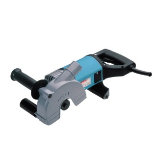 MAKITA SG150 scanalatore doppio disco vista frontale con impugnatura