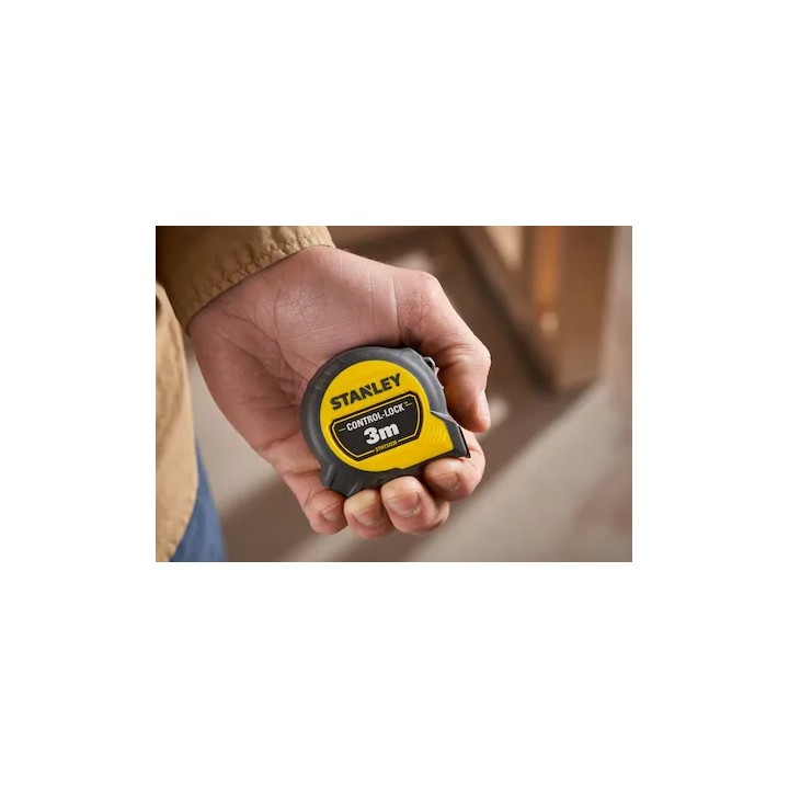 Mètre ruban Stanley STANLEY® CONTROL-LOCK™ 3 mètres (largeur de ruban 19 mm)
