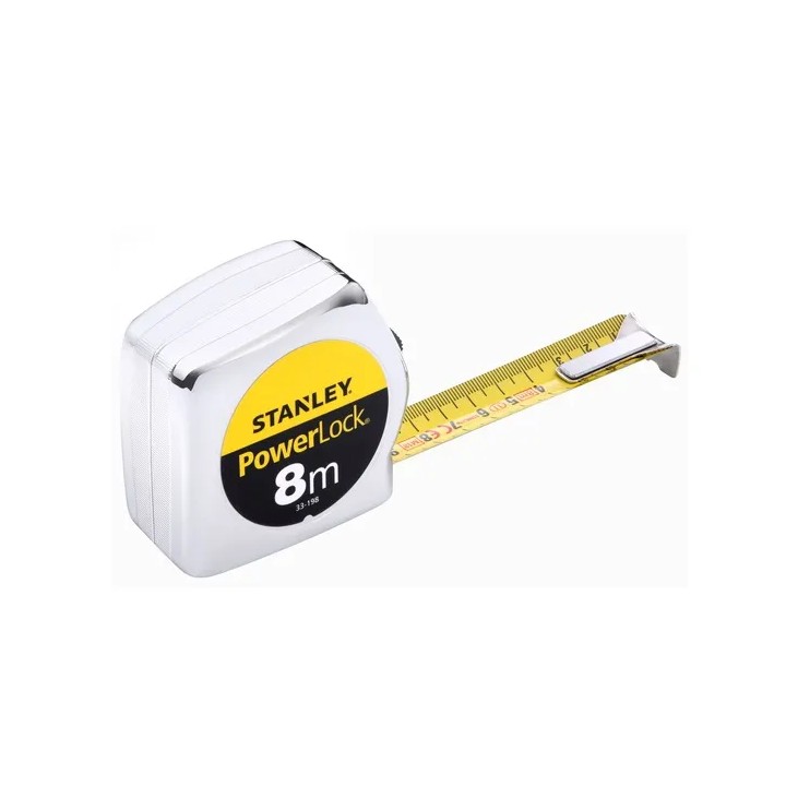 Stanley Powerlock - Cassa in Materiale Sintetico 8m