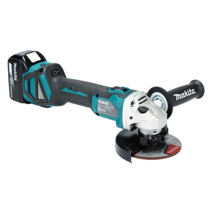 Kit fornito: valigetta Makpac tipo 3 e accessori per Makita DGA513RTJ