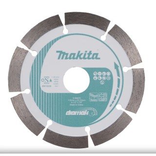Disco diamantato segmentato MAKITA DIAMAK Ø115 mm foro 22,23 mm vista frontale