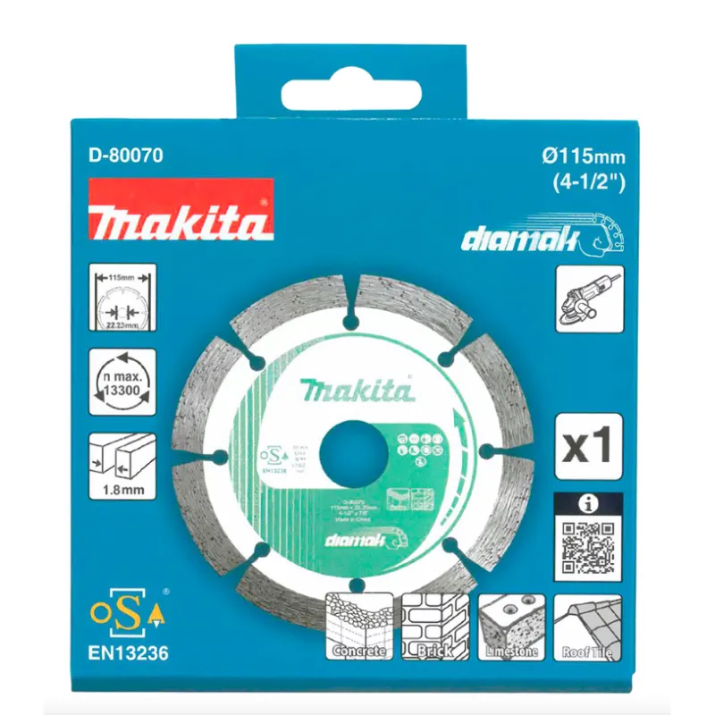 Lame diamant segmentée Makita Diamak 115X22.23
