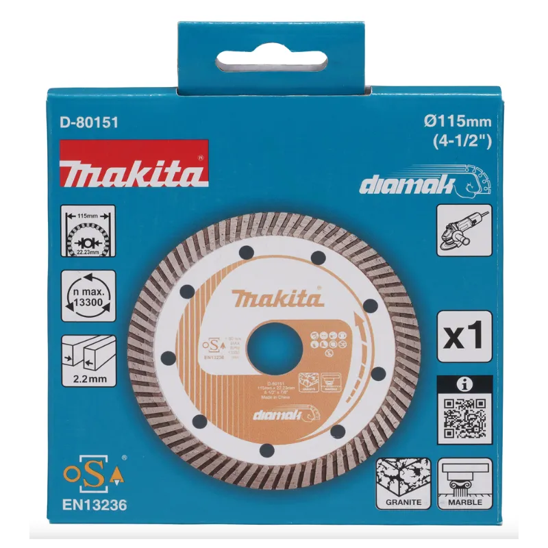 Makita Disco Diamantato Corrugato Diamak  Marmo E Granito115X22.23