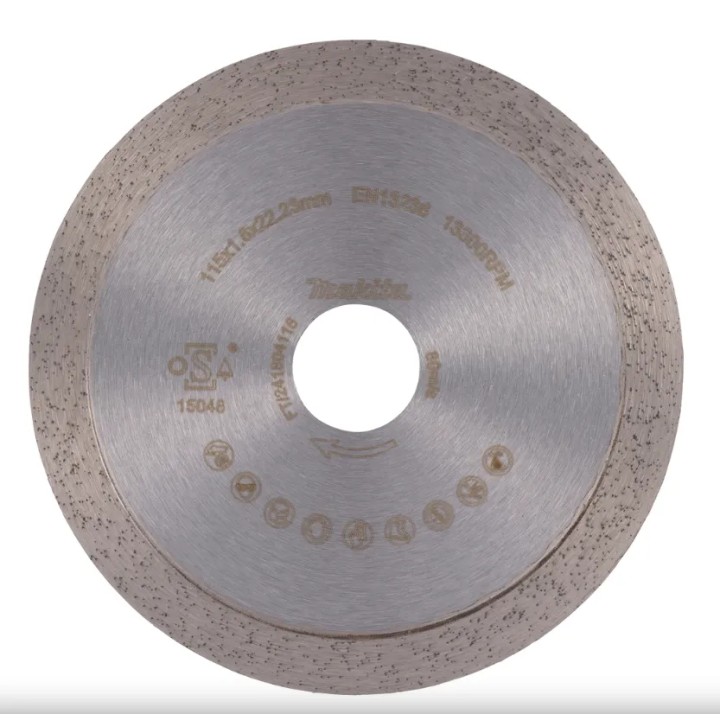 Détail de la couronne continue et du segment du disque 115 mm