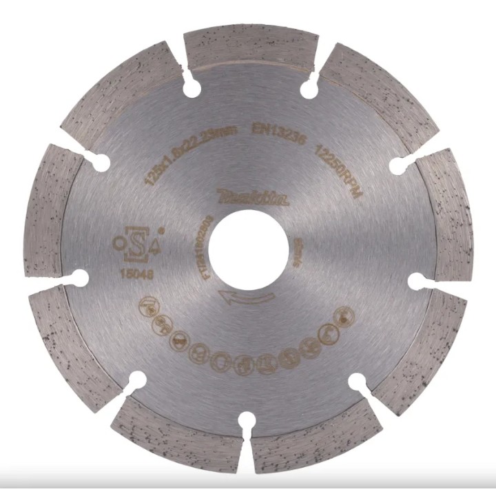 Dettaglio segmento diamantato 10 mm disco MAKITA D-80086