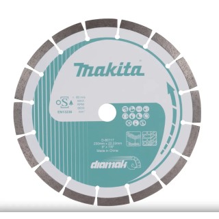 Disque diamanté segmenté Makita DIAMAK D-80117 vue avant Ø230 mm