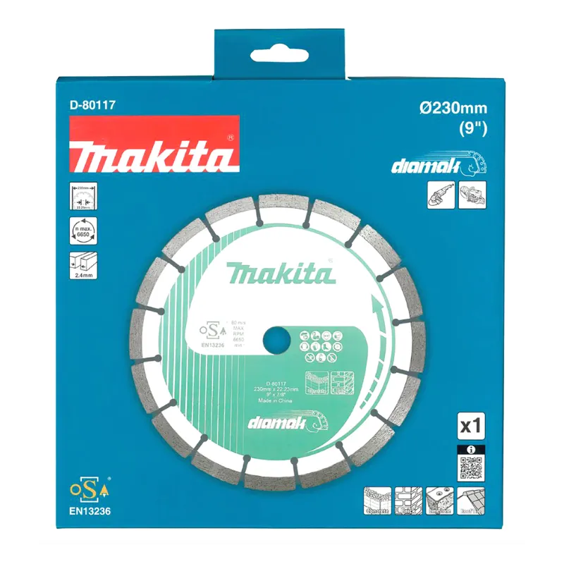 Disque diamanté segmenté multi-matériaux Makita Diamak 230 x 22,23