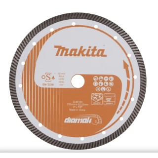 Disque diamant Makita DIAMAK 230 mm vue avant avec segments