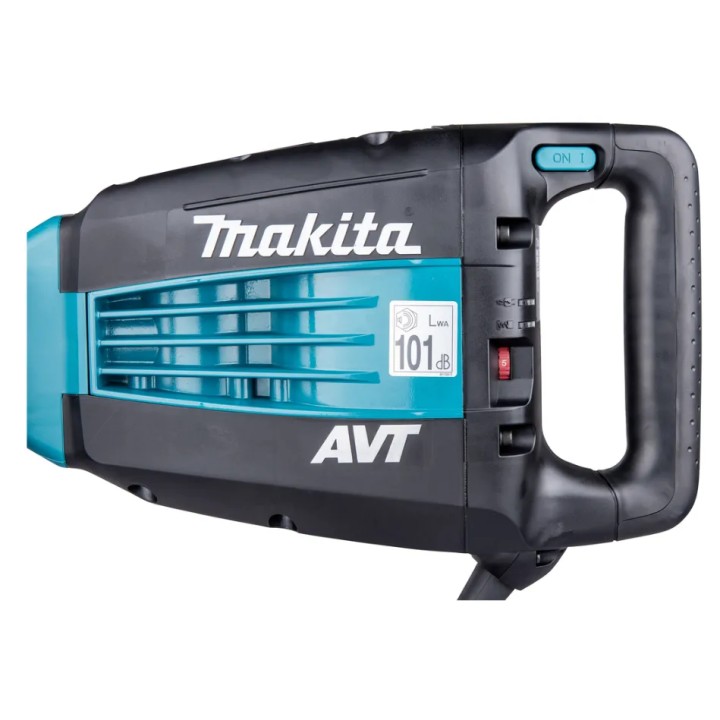 Makita HM1214C avec burin pointu monté et mallette