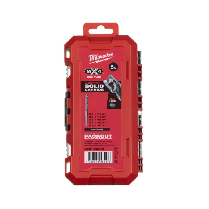 Embouts Milwaukee SDS-Plus MX4 4 tranchants