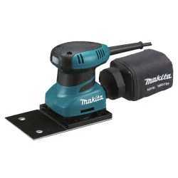 Makita Levigatrice Orbitale 200W Con Pattino Rettangolare In Alluminio