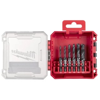 Forets Milwaukee, tige mâle HSS-G 1/4", lot de 6