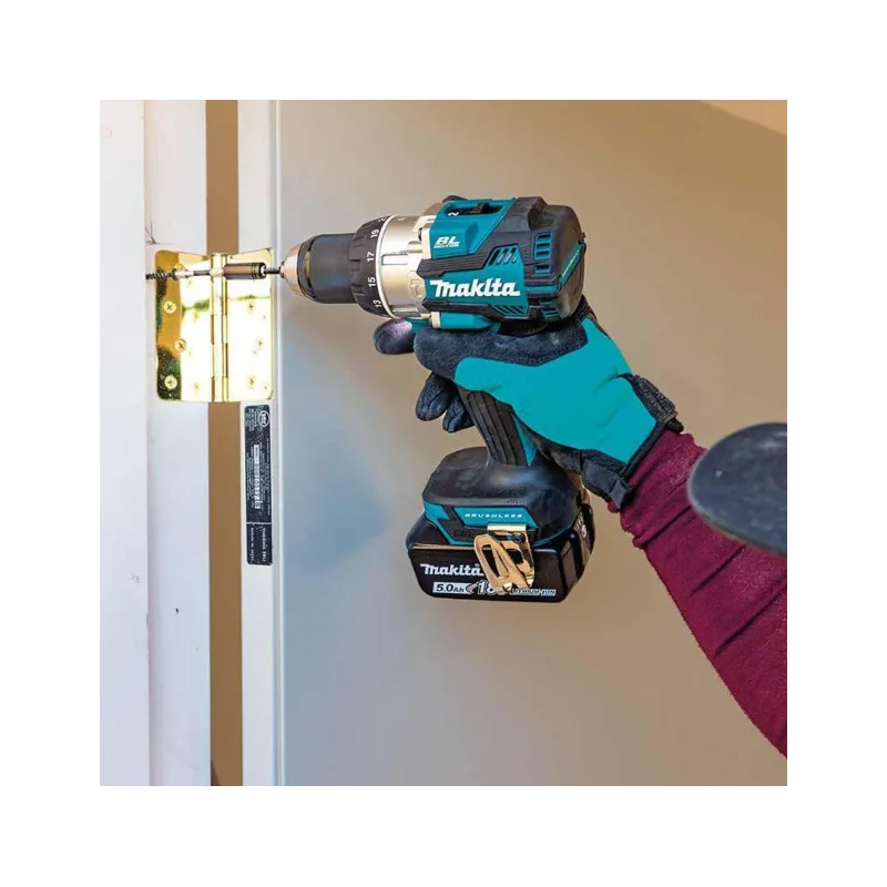 Makita Combo Kit Trapano, Avvitatore 2 x 5.0Ah Batterie E Caricatore
