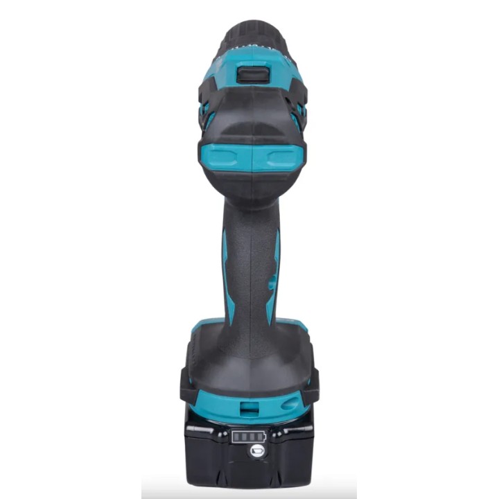 Makita DHP490RTJ con corpo macchina e tasto inversione di marcia