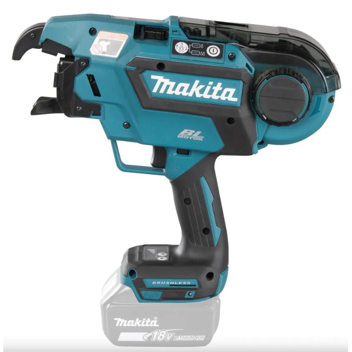 Makita DTR180ZJ détail de la zone de ligature et fil 0,8 mm