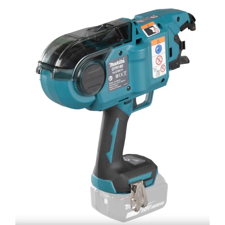 Makita DTR180ZJ vue arrière et corps de la machine