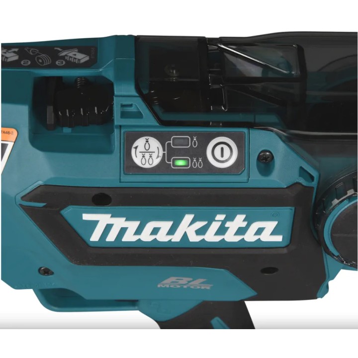Vue de dessus de la MAKITA DTR181ZJ avec dimensions visibles