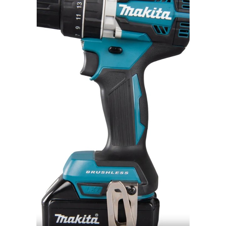 MAKITA DHP484RT3J vue dessus boîtier d'engrenage métallique
