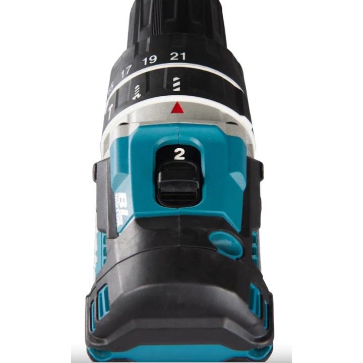 MAKITA DHP484RT3J vista posteriore con attacco guida 1/2"-20UNF