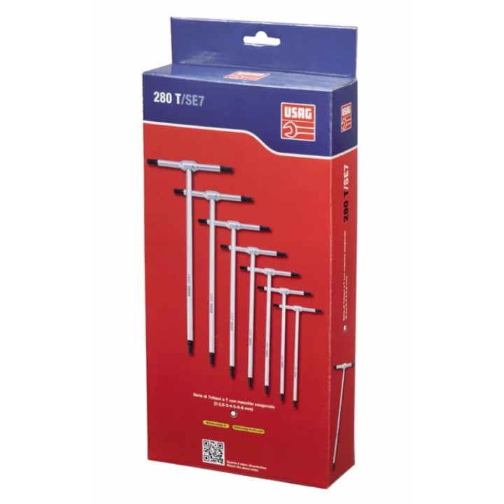 Usag Serie Di 7 Chiavi A T Con Maschio Esagonale