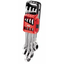 Jeu de 8 clés mixtes à cliquet Usag avec joint d'étanchéité