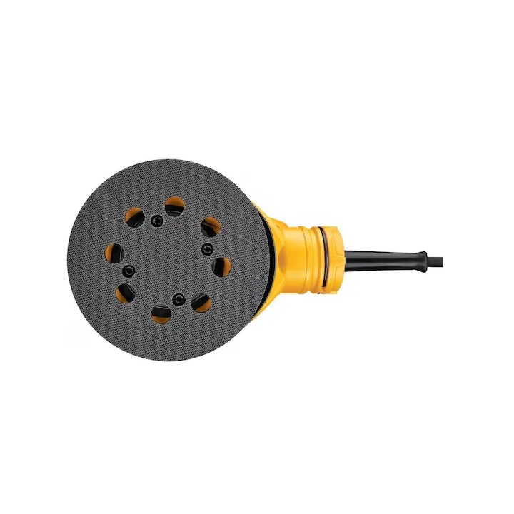 DEWALT DWE6423-QS vue complète de l'outil sur fond neutre