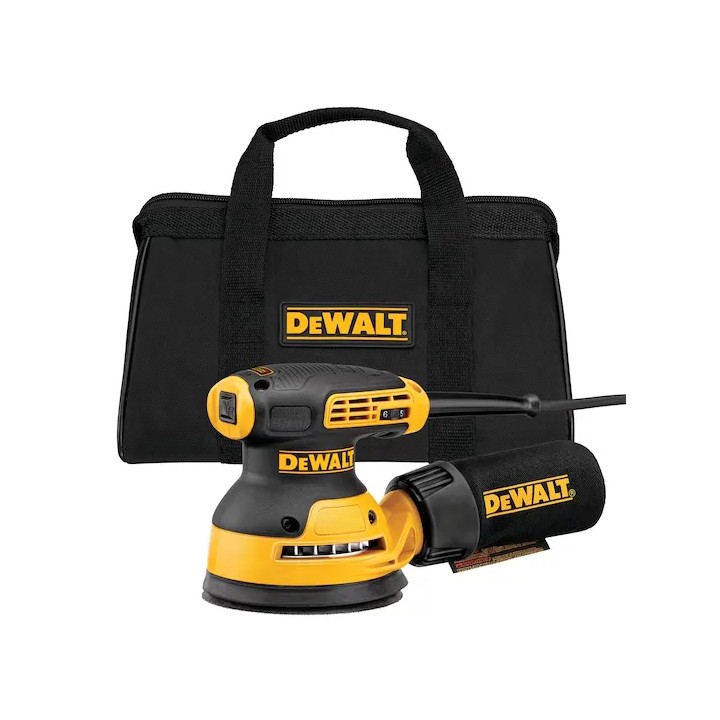 DEWALT DWE6423-QS immagine del prodotto con evidenza del taglio orbitale
