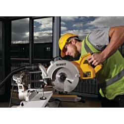 Scie à onglets radiale compacte Dewalt 250 mm + système de suivi XPS