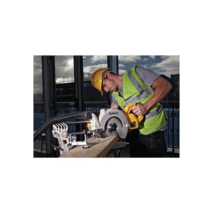 DEWALT DWS778-QS guidage coulissant sur rails internes