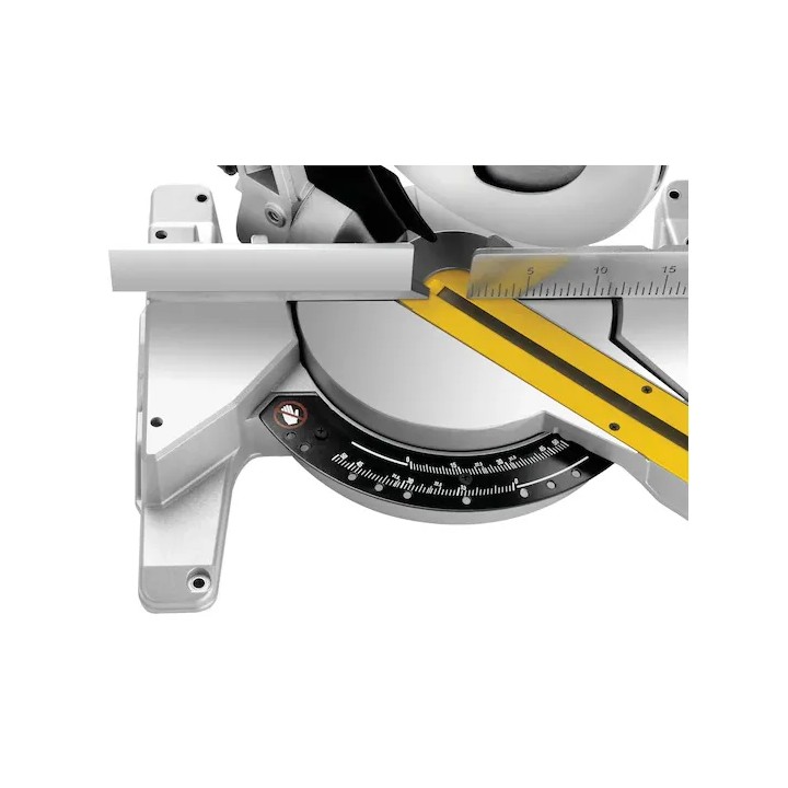 DEWALT DWS778-QS battuta posteriore rettificata con scala incisa
