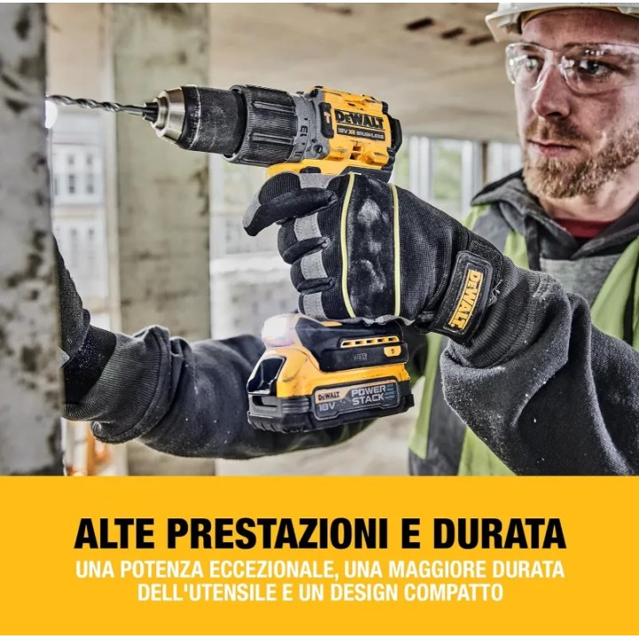 Perceuse à percussion DEWALT DCD805 du coffret DCK5007P4T