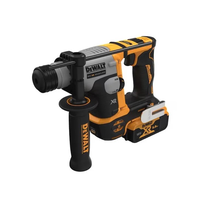 Gros plan sur la commande et le mandrin de la perceuse DCD805