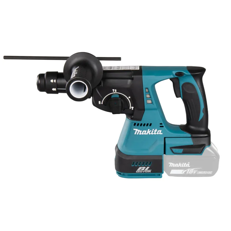 Perceuse à percussion Makita 18 V SDS-Plus 24 mm BL - 3 fonctions - Corps de la machine