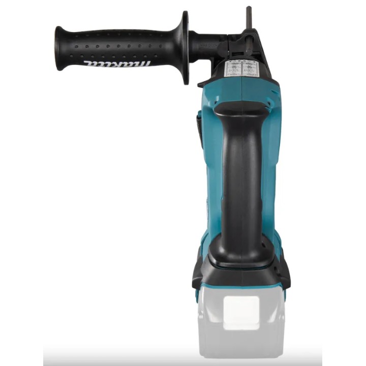 Makita DHR243Z lato superiore con interruttori e regolazioni