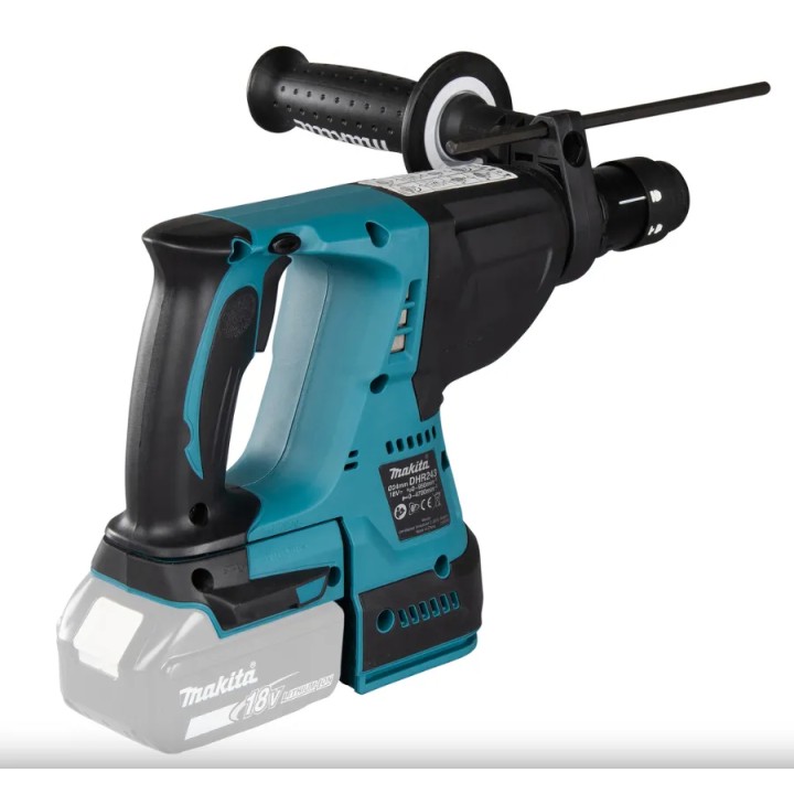 Makita DHR243Z vue arrière avec emplacement batterie