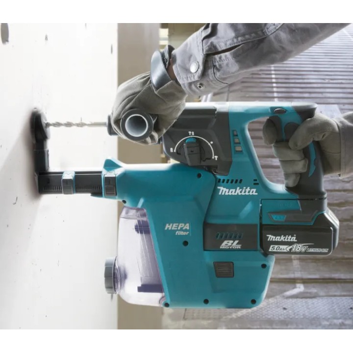 Makita DHR243Z particolare dell'interruttore e selettore funzioni