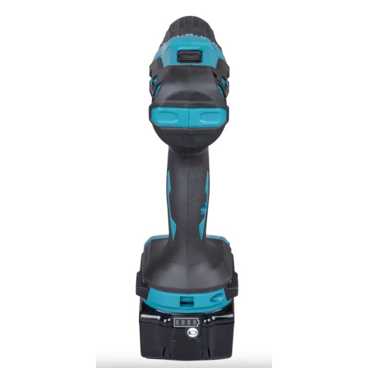 Makita DHP490RFX3 en position de perçage à percussion