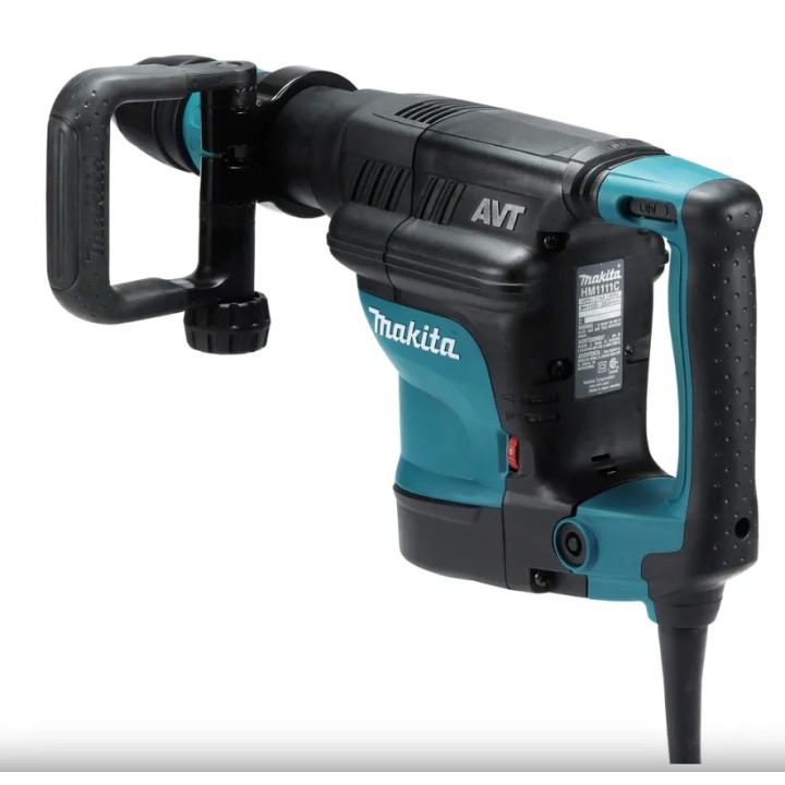Dettaglio maniglia e interruttore a scorrimento del MAKITA HM1111C